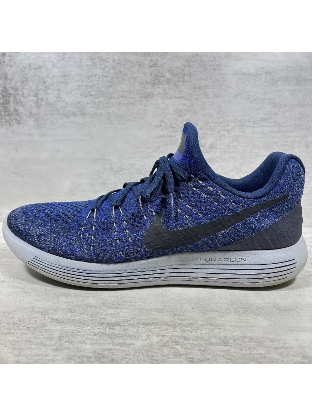 Nike Lunarepic Flyknit Low 2 Running Shoes - Men's Size 10.5 - Blue